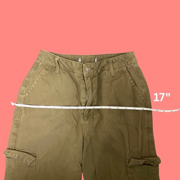 Denim Co. Olive Green Cargo Pants Women’s Size 4 (EUR 36 / UK 8) - Picture 7 of 10